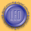 LED dig art logo